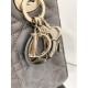 Dior Small Lady Dior My ABCDior Bag in Steel Grey Lambskin