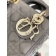 Dior Small Lady Dior My ABCDior Bag in Steel Grey Lambskin