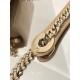 Dior Lady Dior Mini Chain Bag with Chain in Aesthetic Beige Patent Calfskin