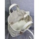 Dior Toujours Medium Bag in White Macrocannage Calfskin