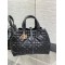 Dior Toujours Medium Bag in Black Macrocannage Calfskin