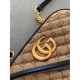 Gucci Original GG Marmont Small Camera Bag With Black Trim