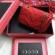 GG Marmont matelassé mini bag 446744 red