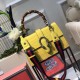 Gucci Dionysus leather top handle bag 448075 Yellow (SuperM-71907)