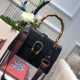 Gucci Dionysus leather top handle bag 448075 Black (SuperM-71906)