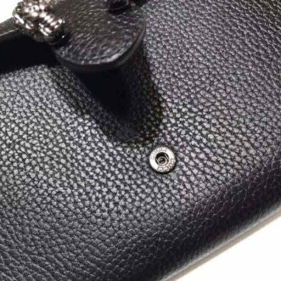 Gucci Dionysus Leather Mini Chain Bag 401231 Black 2018