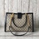 Gucci Padlock GG Supreme Canvas Shoulder Bag 479197 Black 2017