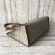 Gucci Padlock GG Supreme Canvas Shoulder Bag 479197 Brown 2017