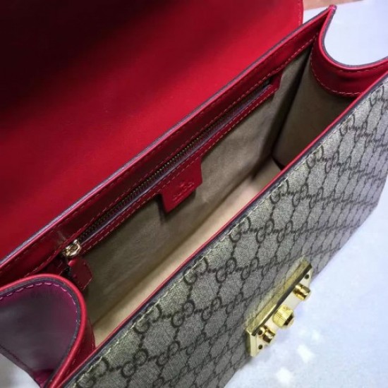 Gucci Padlock GG Supreme shoulder bag 409486 (ENYI-721809)