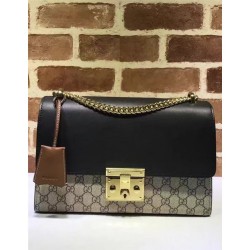 Gucci Padlock GG Supreme shoulder bag 409486(ENYI-721808)