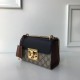 Gucci Padlock GG Supreme Shoulder Bag 409487 Black