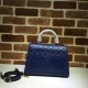 Gucci Padlock Sinature Top Handle Bag 453188 Blue 2017