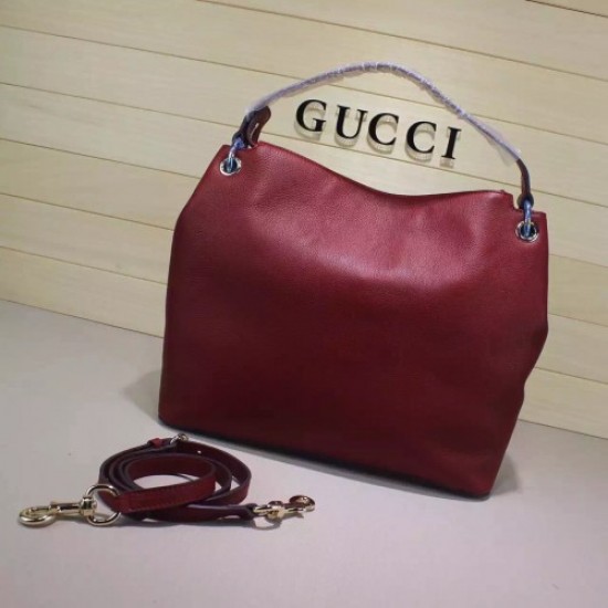 Gucci Soho Leather Hobo 408825 dark red