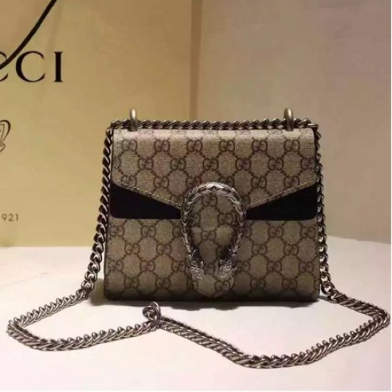 Gucci Dionysus GG Supreme shoulder bag 421970 Black