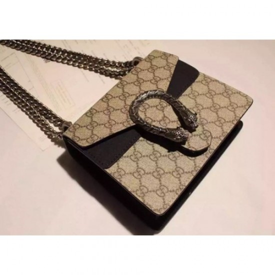 Gucci Dionysus GG Supreme shoulder bag 421970 Black