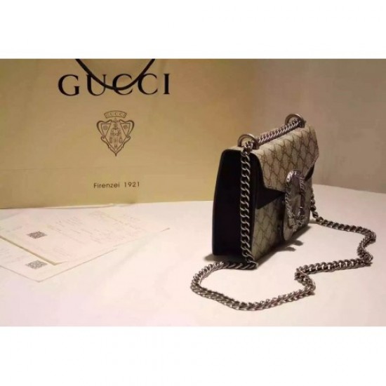 Gucci Dionysus GG Supreme shoulder bag 421970 Black