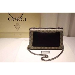 Gucci Dionysus GG Supreme Shoulder Bag 400249 Black