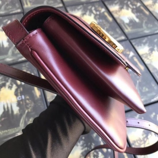 Gucci Arli Small Shoulder Bag ‎550129 Burgundy 2018