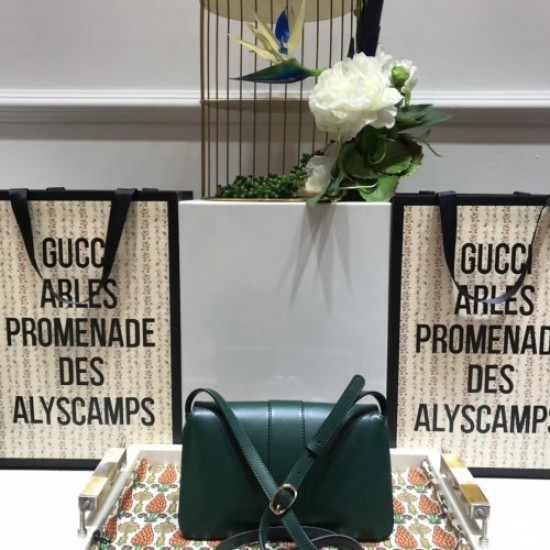 Gucci Arli Small Shoulder Bag ‎550129 Green 2018