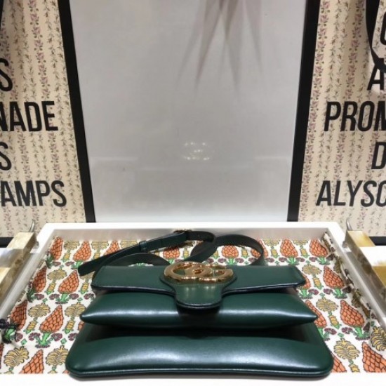 Gucci Arli Small Shoulder Bag ‎550129 Green 2018