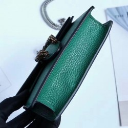 Gucci Dionysus Chain Super Mini Bag 476432 Leather Green 2017