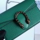 Gucci Dionysus Chain Super Mini Bag 476432 Leather Green 2017