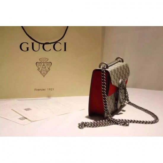 Gucci Dionysus GG Supreme shoulder bag 421970 Red