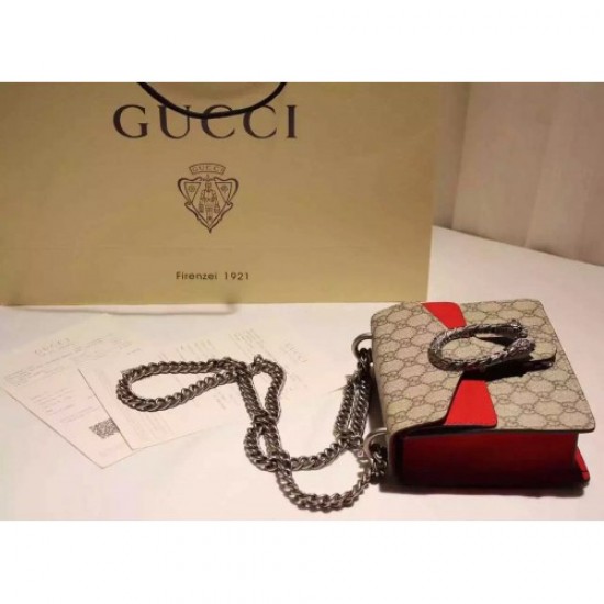 Gucci Dionysus GG Supreme shoulder bag 421970 Red