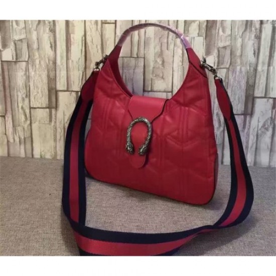 Gucci Dionysus matelassé hobo 446687 red