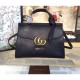 Gucci GG Marmont leather top handle 421890 black