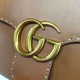 Gucci GG Marmont leather top handle 421890 brown