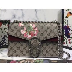 Gucci Dionysus Small GG Supreme Blooms Shoulder Bag ‎400249 2018