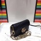 Gucci GG Marmont Matelassé Chevron Chain Mini Shoulder Bag 476433 Black 2017