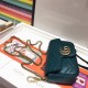 Gucci GG Marmont Matelassé Chevron Chain Mini Shoulder Bag 476433 Ocean Green 2017