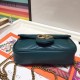 Gucci GG Marmont Matelassé Chevron Chain Mini Shoulder Bag 476433 Ocean Green 2017