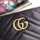 Gucci GG Marmont Matelassé Chevron Mini Chain Bag 443447 Black 2018