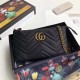 Gucci GG Marmont Matelassé Chevron Mini Chain Bag 443447 Black 2018