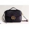 Gucci GG Marmont Matelassé Chevron Shoulder Small bag 498100 Black 2017