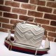 Gucci GG Marmont Matelassé Chevron Shoulder Small bag 498100 white 2017