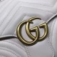 Gucci GG Marmont Matelassé Chevron Shoulder Small bag 498100 white 2017