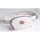 Gucci GG Marmont Matelasse Leather Belt Bag 476434 White 2017