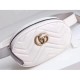 Gucci GG Marmont Matelasse Leather Belt Bag 476434 White 2017