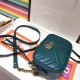 Gucci GG Marmont Matelassé Mini Bag 448065 Ocean Green