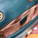 Gucci GG Marmont Matelassé Mini Shoulder Bag 446744 Dark Green