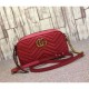 Gucci GG Marmont matelassé shoulder bag 447632 red