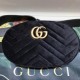 Gucci GG Marmont Matelasse Velvet Belt Bag 476434 Black 2017