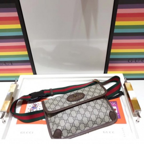 Gucci GG Supreme Web Belt Strap Bag 493930 2017