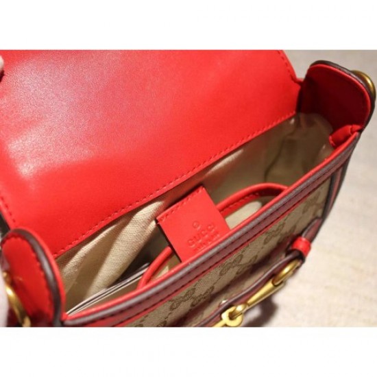 Gucci Lady Web GG Canvas Small Shoulder Bag 384821 Red