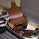 Gucci Lady Web Hand-Stained Leather Shoulder Smll Bag 380573 Brown