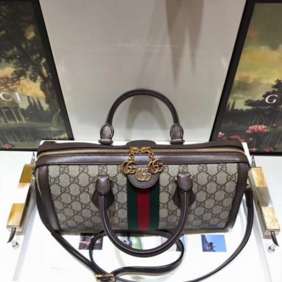 Gucci Ophidia Medium Top Handle Boston Bag ‎524532 GG Supreme 2018